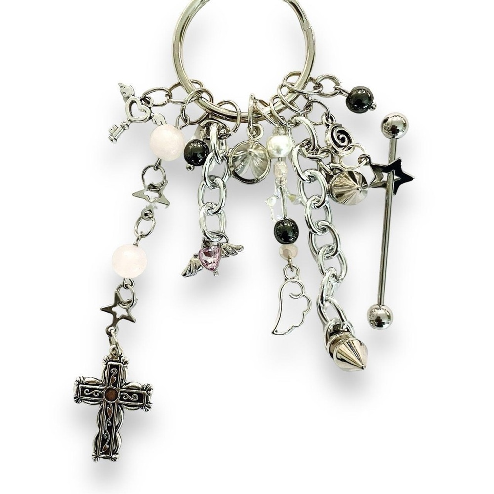 Handmade industrial metal keychain
